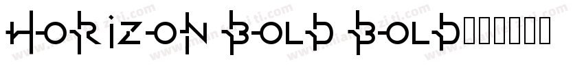 Horizon Bold bold字体转换
